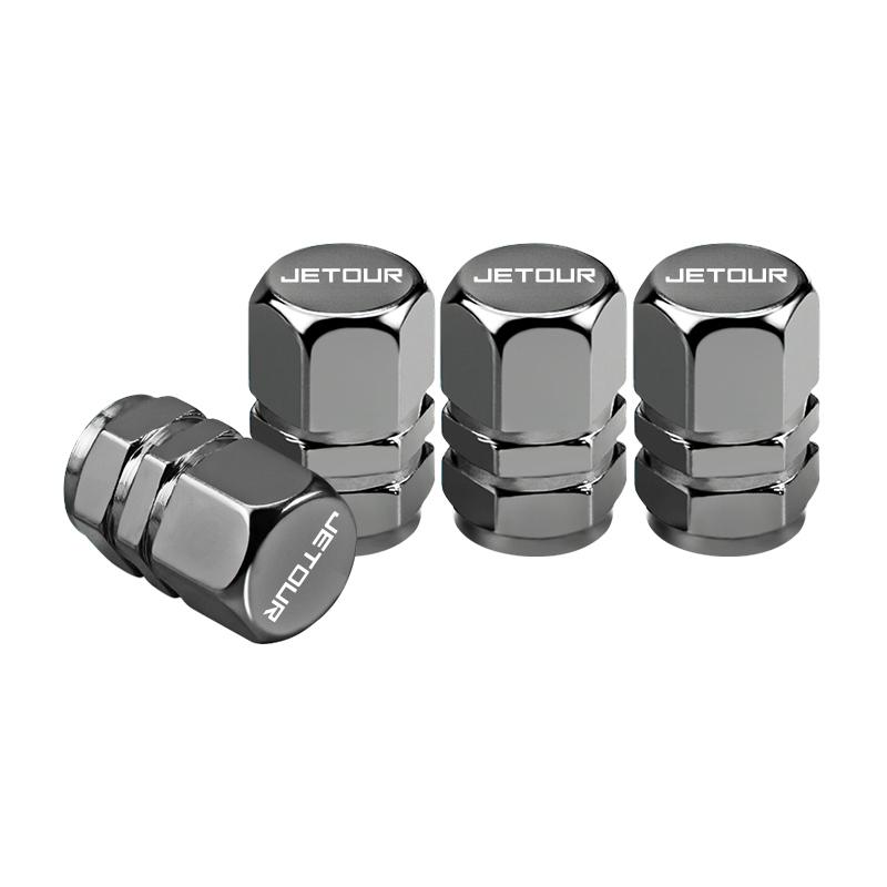 

4Pcs Aluminum Alloy Car Wheel Tire Valve Caps Tyre Rim Stem Dustproof Cover For Jetour X70 X90 X70S PLUS Dashing X-1 X95 L6 i-DM