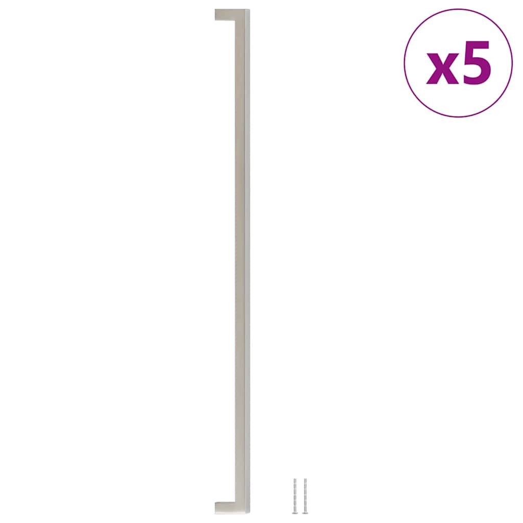Furniture Handles 5 Pcs Silver 480 Mm Stainless Steel