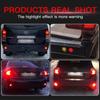 2pcs Tail Stop Brake Lamp LED Rear Bumper Reflector Light For Toyota Highlander 2008 2009 2010 Sequoia ZRR70 Noah Voxy Red Lens