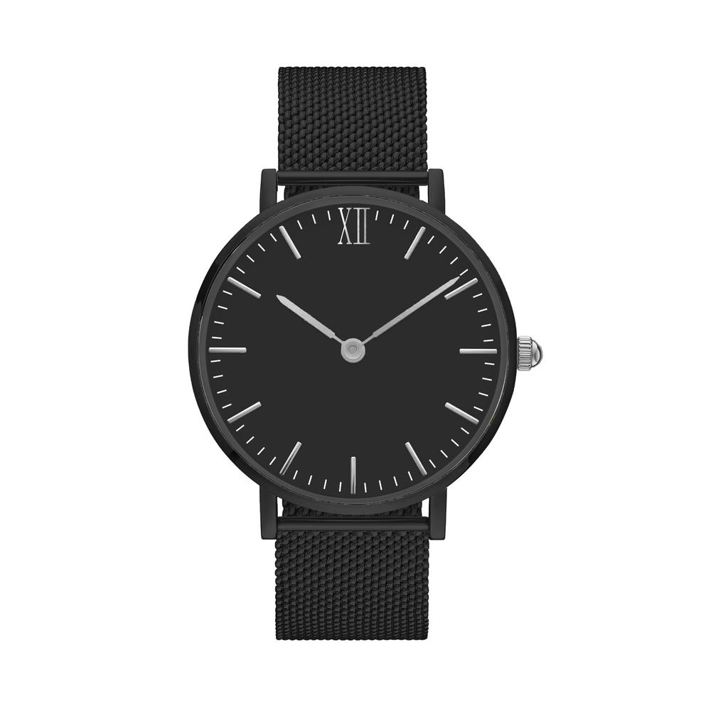 Waterproof Movement Steel Chain Watch Light Luxury Niche Minimalist Wind Steel Mesh Belt Slim Watch Lady