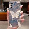 Phone Case For Realme X7 Pro Funda Capa Butterfly Bow Protective Casing Transparent Soft Silicone TPU Cover Coque