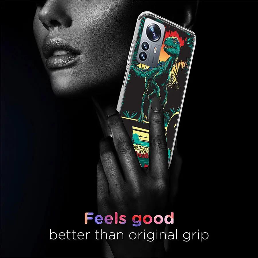 World Jurassic Park Phone Case For Xiaomi Poco X3 NFC X4 GT M3 M4 M5 M5S X7 X6 X5 F6 Pro F5 F4 Mi F3 F2 Cover TPU Capa Coque Cle