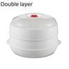 New Food Grade PP Microwave Steamer With Lid Tray Multifunctional Cookware For Rice Egg Vegetable Dumpling Cooking