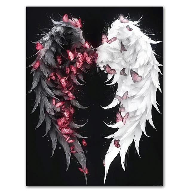 DIY Diamond Painting Cross Stitch Kit Angel Wings Rose Butterfly Full Square Diamond Mosaic New Collection 2024 Home Decor Gift