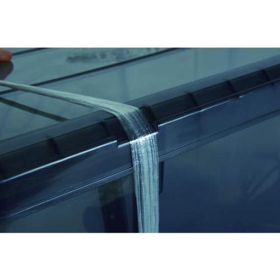TRUSCO Clear Light Storage Box, Box, Transparent, 47L, TCR-02D