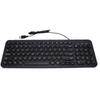 Small Wired Keyboard Multifunctional Zero Latency Quiet Round Keys Compact USB Laptop Keyboard