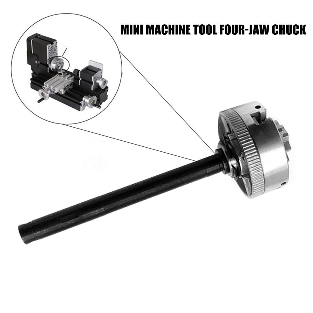 Jaw Manual Chuck Independent Turning Machine Accessories 3 Manual Lathe Chuck High Carbon Steel Self-Centering Mini Drill