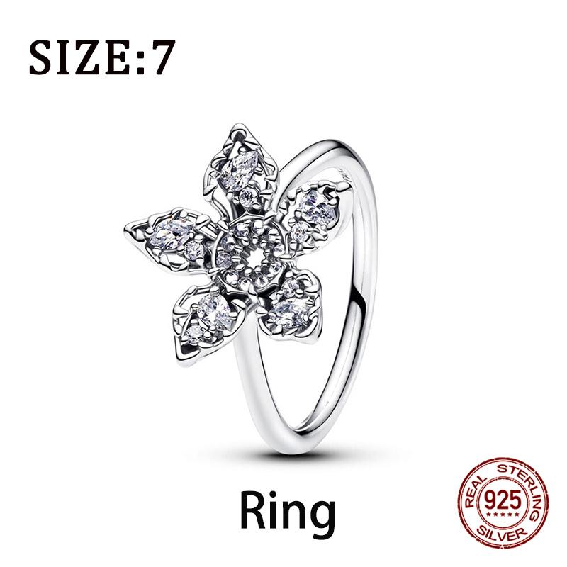 925 Silber Menschenfressende Blume Charms Perlen für DIY Schmuck 3mm Armband Damen Ringe Geschenke