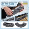 Eislaufschlittschuh-Klingenabdeckungen Plüschstoff Schlittschuhschoner Schutz für Eiskunstlaufschlittschuhe Weich und dehnbar Passend für verschiedene Schlittschuhgrößen