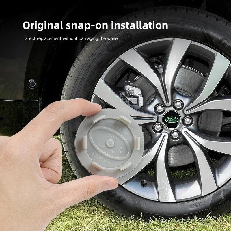 62MM Metall Auto Radnabenkappe Radnabenmitte Schutzabdeckung für Land Rover Discovery 2 3 4 Range Rover Freelander SV SVR Velar