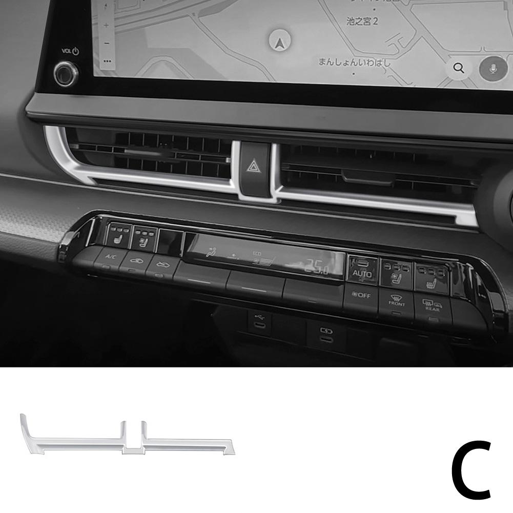 For Toyota PRIUS 60 Series 2023 2024 Front Dashboard Center Air Conditions Outlet Cover Middle AC Vent Cover Sticker Accessories