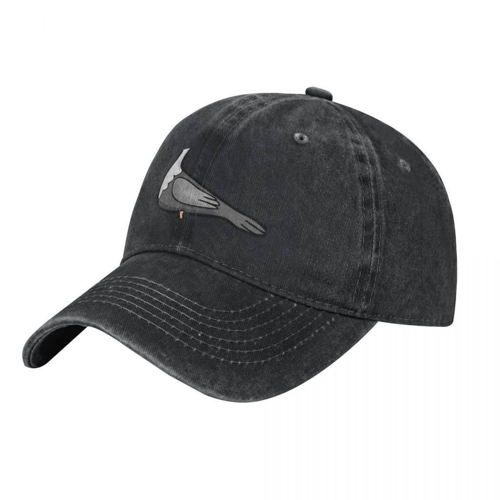 Great White Pelican Cartoon Baseball Caps Vintage Denim Washed Headwear Unisex Style Outdoor Running Hats