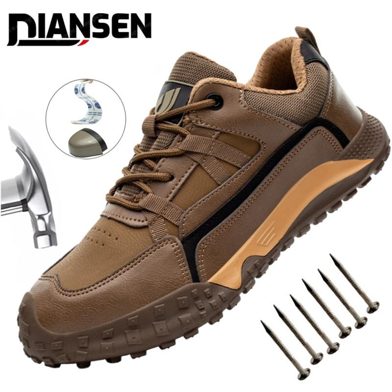 Steel Toe Cap Safety Shoes Protective Shoes Puncture-Proof Anti-smash Construction Shoes Kevlar Insoles Industrial Men Work Boot