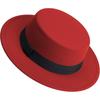 Popular men's and women's retro bowler hats Hepburn wind flat edge jazz hat sun protection and sunshade four seasons