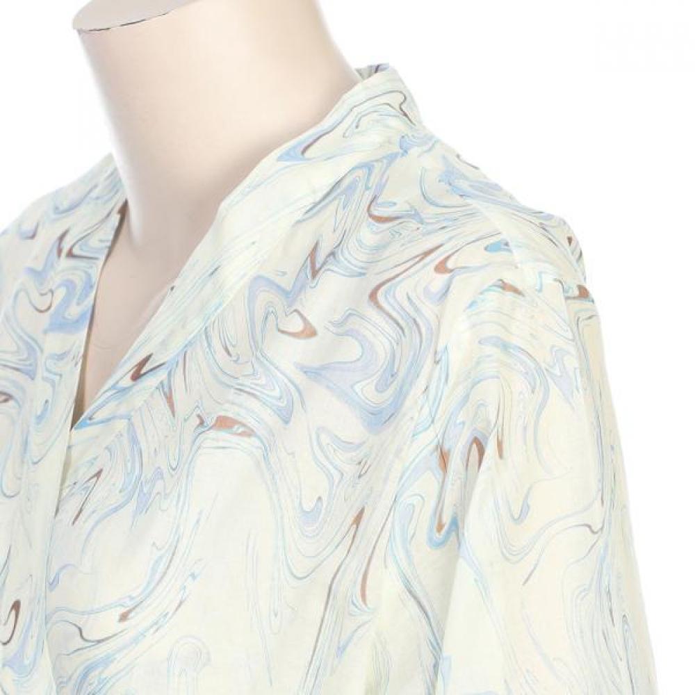 Barbara Marvel Asah Cotton Print Robe Gown  Agw4595r 