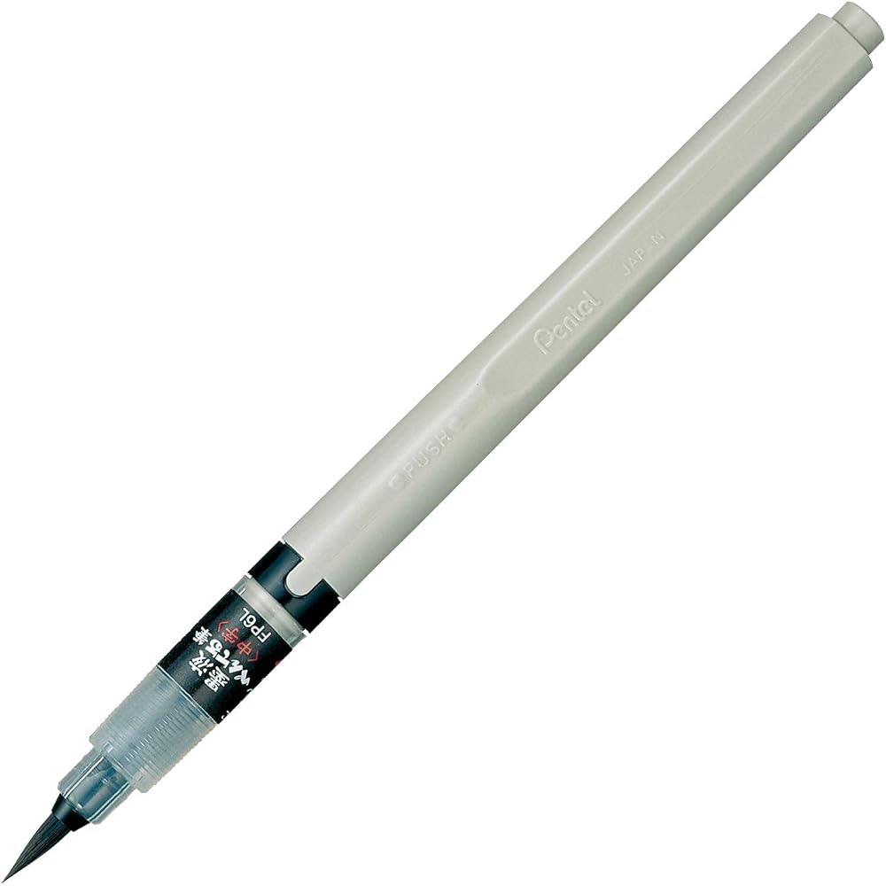 Pentel brush pen ink liquid Pentel brush XFP6L medium black 40 x 230 x 15 (mm)