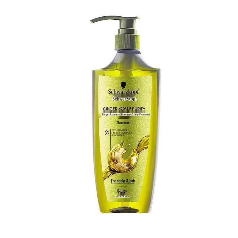 Schwarzkopf Ginger Essence Anti-Dandruff Volumizing Shampoo, 400ml - Controls Oil, Soothes Itchy Scalp, and Softens Hair.