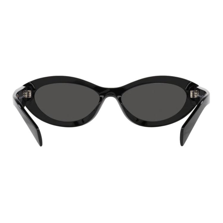 Prada Oval Sunglasses With Logo On The Temples Unisex sunglasses Black 0PR26ZS16K08Z55
