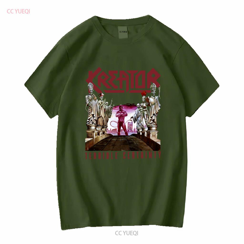 Kreator Terrible Certainty T Shirt OFFICIAL Vintage Washed Comfortable Fashion Versatile Unisex Graphic Homme