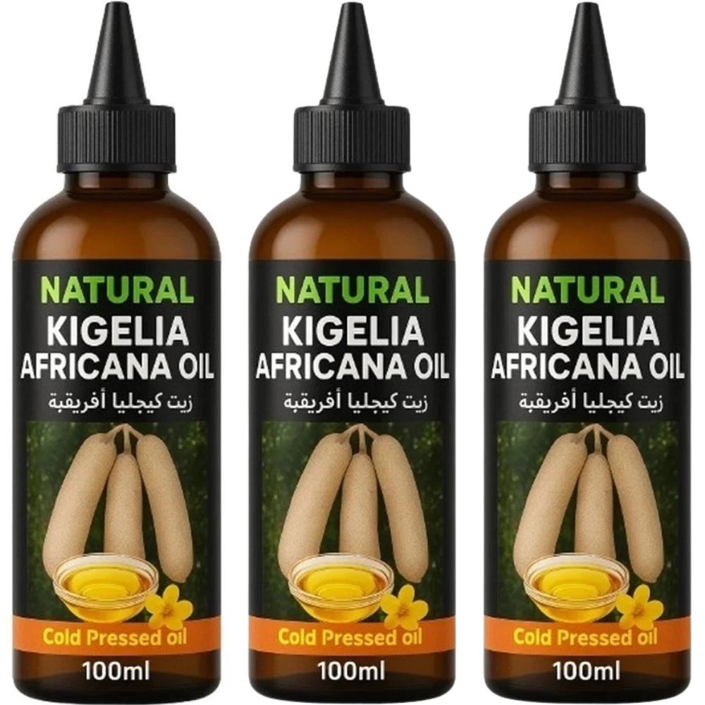 Натуральное укрепляющее эфирное масло Кигелии Африканской (3 шт.) | Массажное масло Для Мужчин Женщин Увеличения Увеличения Груди - 100 мл 100ml естественный