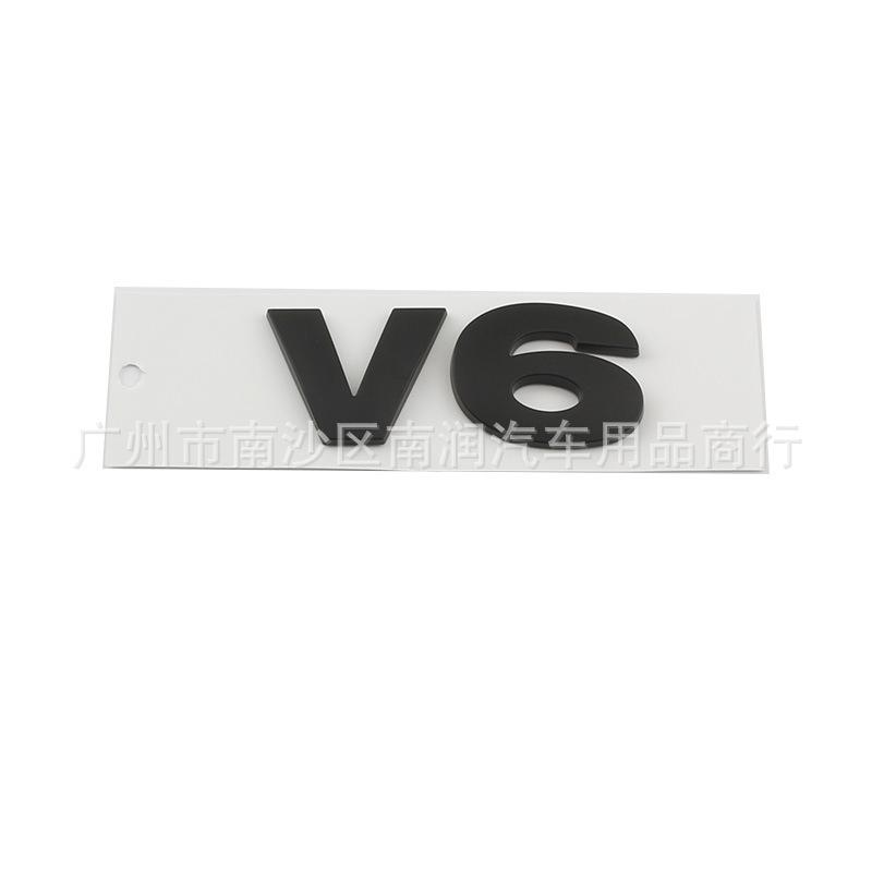 Applicable Tail Label Found Four V6 V8 4 Diesel Version Logo Found 3/4 English Word Label Modified Body Sticker