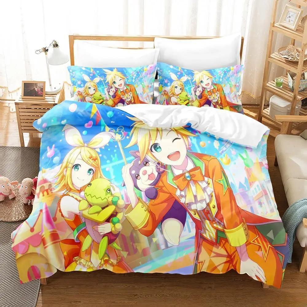 New Wonderlands X Showtime Bedding Set Single Twin Full Queen King Size Bed Set Adult Kid Bedroom Duvet Cover Sets Anime Girls