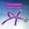 PROMERCO® Interactive Toy Set of 4, Telescopic Suction Cup Giraffe XL, Plastic, Multicolor