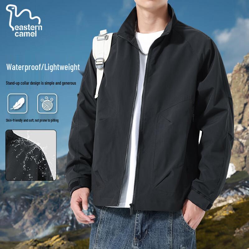EASTERN CAMEL Men's Stand Collar Workwear Jacket