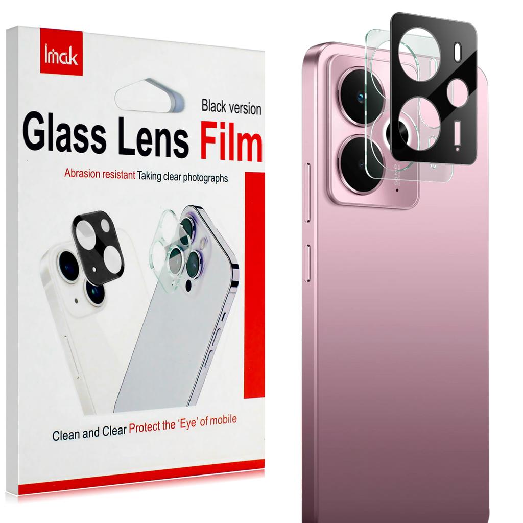 For Realme 14 5G Glass IMAK Høyoppløselig Glasslinsefilm Svart Versjon