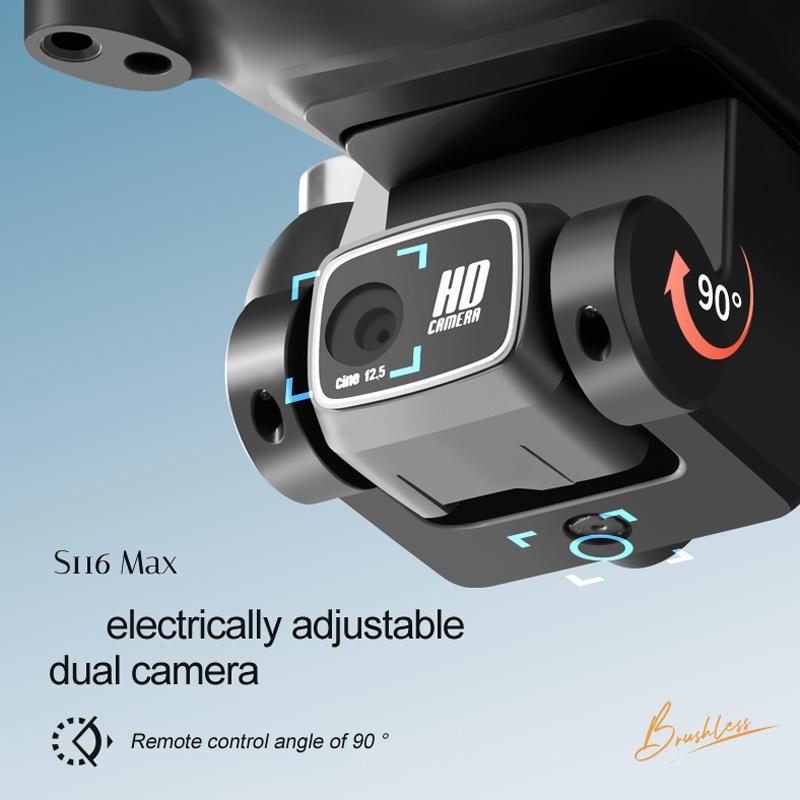 S116 MAX Drone WIFI FPV Professional 5G HD Dual ESC Camera Optical Flow Brushless 360° Obstacle Avoidance RC Dron Toys