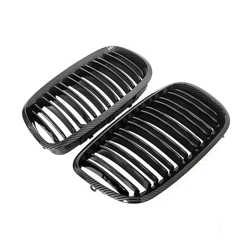 Fit For BMW X5 X6 E70 E71 2007-2013 Front Kidney Grille Matte Glossy Black Sport Racing Intake Grill Car Accessories Body kit