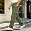 Men's Casual Loose Fit Cargo Pants with Multiple Pockets