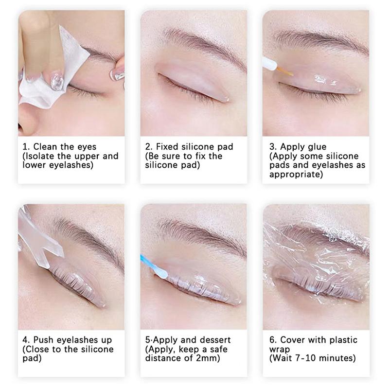 5 Pairs Silicone Eyelash Perming Pad Lashes Rods Shield Lifting 3D Eyelash Curler Grafting Tool Eyelash Applicator Accessories