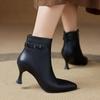 Pointed thin heel short boots women's new autumn and winter temperament versatile thin boots autumn new high heel fashion boots