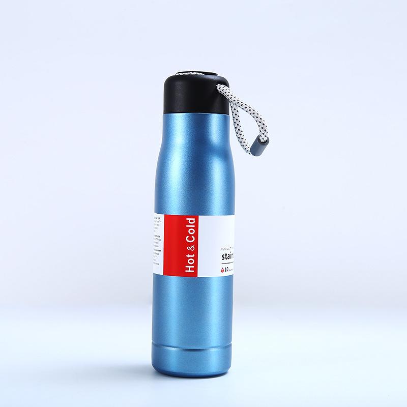 304 stainless steel thermos cup large capacity with rope knight cup outdoor mountaineering sports kettle gift