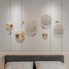 Background Home Decoration Wall Hanging Copper Pendant Metal Hollow Out Coral Lotus Leaf Fish Pond Goldfish Wall Decoration