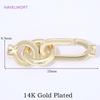 18K Gold Plated Pearls Clasps Fasteners For Bracelets,Connectors Clasps For Jewelry,DIY Necklace Fittings,Supplies For Jewelry