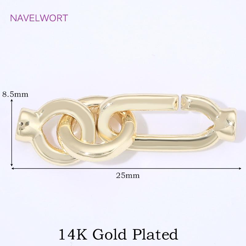 18K Gold Plated Pearls Clasps Fasteners For Bracelets,Connectors Clasps For Jewelry,DIY Necklace Fittings,Supplies For Jewelry