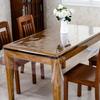 Table Mat Rectangular PVC Tablecloth Carpet Silicone Soft Glass Rug Waterproof Transparent Table Cover for Home Kitchen Dining Room