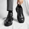 Mode Business Herren Lederschuhe mit dicker Sohle Klassischer Schwarzer Gentleman-Stil Outdoor Formelle Party Täglich Büro Qualitätsschuhe Heiß