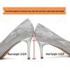 French Sequin High Heels: Xiuhe Wedding Dress Pointed Toe Flats for Women