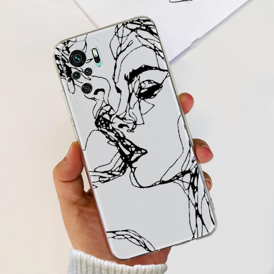 For Xiaomi Redmi Note 10 4G Case Redmi Note 10S Luxury Painted Cover Cases For Xiaomi Redmi Note 10 Pro Max Note10 S Soft Fundas