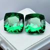 20.54 Ct NATURAL Garnet CUSHION CUT Green   Loose Gemstone Pair