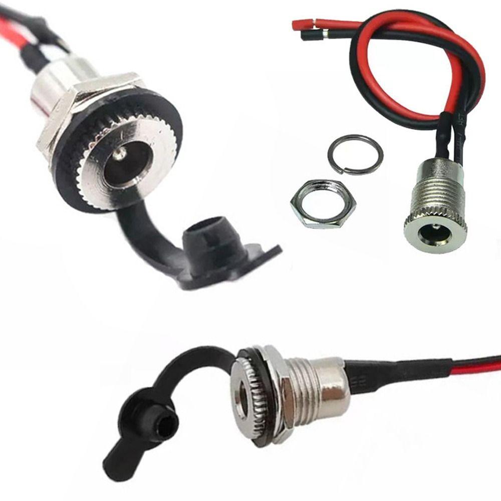 High Current Male Female Power Plug Connector 5.5x2.1mm 5.5X2.5mm Charging Socket Jack