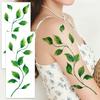 Große Realistische Weinranken Tattoos 2 Bögen - Wasserdichte Blatt Körperkunst Aufkleber Für Frauen, Party & Events