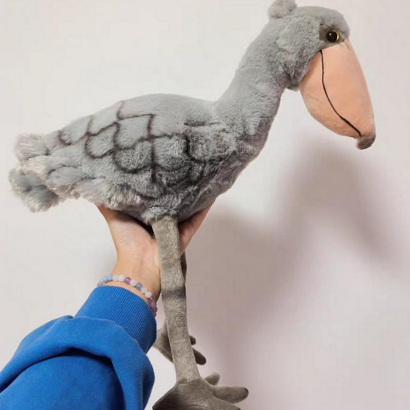 New Realistic Shoebill Stuffed Animals Toy Soft Whale-headed Stork Bird Plush Doll Birthday Christmas Gifts