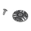 10 Sets Leather Rivets 20mm Antique Silver Round Rivets and 3x7mm Iron Trumpet Feet for Crafts Decoration