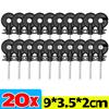 Electric Fencing Trellis Insulator Screw Fence Post Black Insulator Ring Socket Tool Garden Animal Fence Husbandry Accessories