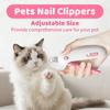 Professional Pet Nail Clippers with Safety Guard Adjustable Hole Cat Dog Nail Trimmer for All Breeds and Ages Easy Grooming