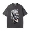 New Summer Arrival Naruto Shippuden Kakashi Hatake Printed Pure Cotton Tshirt Unisex Casual Loosefit And Stylish